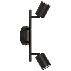 Applique murale/plafonnier Vico noir 25,5x10cm - Atmosphera