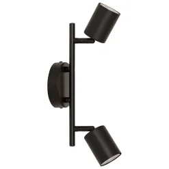 Applique murale/plafonnier Vico noir 25,5x10cm - Atmosphera