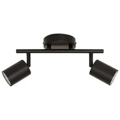 Applique murale/plafonnier Vico noir 25,5x10cm - Atmosphera