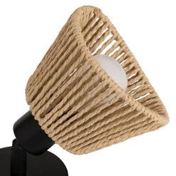 Applique murale/plafonnier Myha beige 10x10cm - Atmosphera