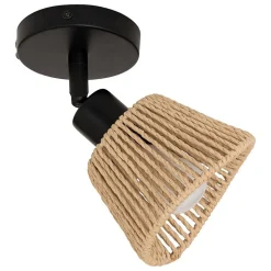 Applique murale/plafonnier Myha beige 10x10cm - Atmosphera