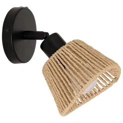 Applique murale/plafonnier Myha beige 10x10cm - Atmosphera