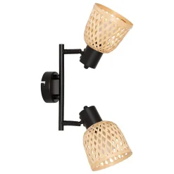 Applique murale/plafonnier Lio beige 28x17cm - Atmosphera