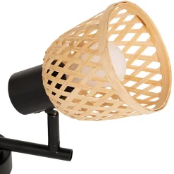 Applique murale/plafonnier Lio beige 28x17cm - Atmosphera