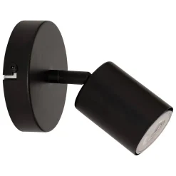 Applique murale/plafonnier Vico noir 10,5x10,5cm - Atmosphera