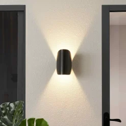 Applique noire aluminium orientable IP54 - Notte