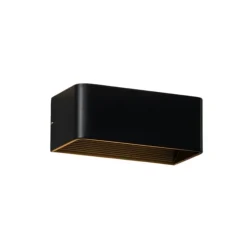 Applique noire LED compatible avec variateur - Quadra