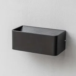 Applique noire LED compatible avec variateur - Quadra