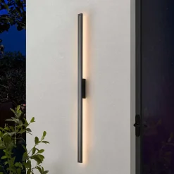 Applique noire long rectangle LED indirect 120 cm IP54 - Noméris