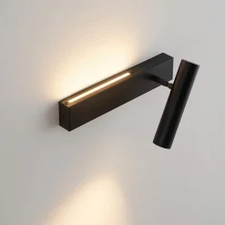 Applique noire tête de lit liseuse droite - Lodvi - DROITE