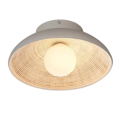 Applique ou petit plafonnier rond 27 cm en résine - Amaya