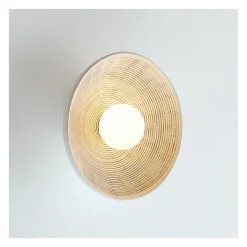 Applique ou petit plafonnier rond 27 cm en résine - Amaya