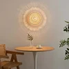 Applique ou plafonnier moderne en rotin jolis reflets décoratifs - Serelina