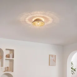 Applique ou plafonnier moderne en rotin jolis reflets décoratifs - Serelina