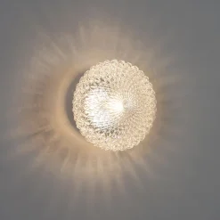 Applique ou plafonnier rosace en verre - Anthemis