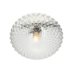 Applique ou plafonnier rosace en verre - Anthemis