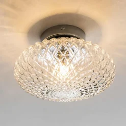 Applique ou plafonnier rosace en verre - Anthemis