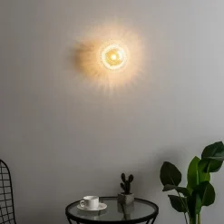 Applique ou plafonnier rosace en verre - Anthemis