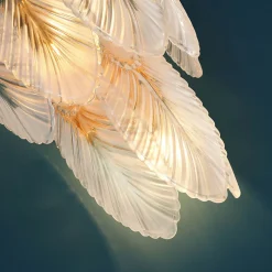 Applique pampilles opalines en verre - Julia