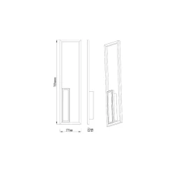 Applique/ plafonnier noire 39 watts - Mantra - Boutique