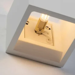Applique plâtre cube blanc - Nevada