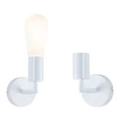 Applique Ravi IP44 E27 max. 60W Blanc dépoli gradable