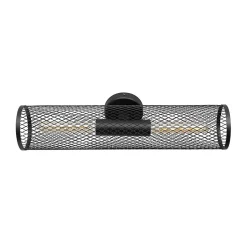 Applique Redcliff 2 lumières E27 40W IP20 acier noir Eglo L.54 x x H.14,5 x ⌀12 cm