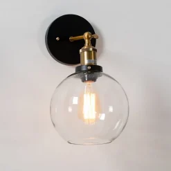 Applique rétro en verre rond - Olivia