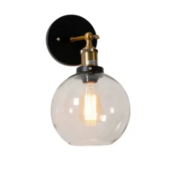 Applique rétro en verre rond - Olivia