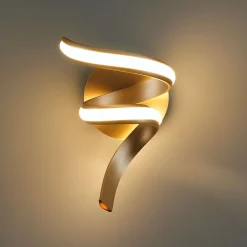 Applique ruban doré spirale LED - Kauai