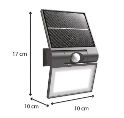 Applique solaire + détecteur de mouvement 200lm - Voltman
