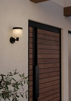 Applique solaire à détection LED intégrée Pantete noir IP44 790lm Eglo