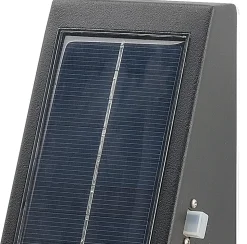 Applique solaire d'angle Plevna LED intégrée solaire 0.12W 345lm IP44 GoodHome noir