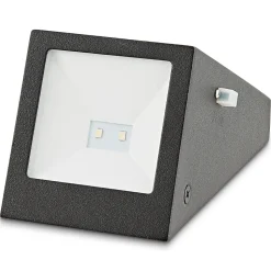 Applique solaire d'angle Plevna LED intégrée solaire 0.12W 345lm IP44 GoodHome noir