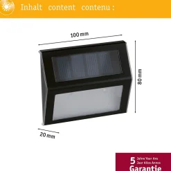 Applique Solaire Extérieure Paulmann 94234 Dayton - Éclairage LED Anthracite