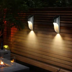 Applique Solaire Extérieure Noire 0.5W - Blanc Froid 6000K - 8000K - SILAMP