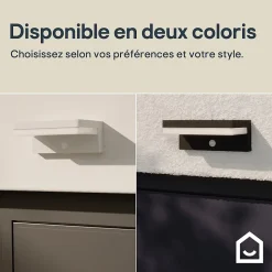 Applique solaire LED extérieur blanche 650 lm blanc froid IP54 détecteur de mouvement, GoodHome Woodruff