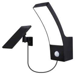 Applique solaire LED extérieur gris 700 lm blanc froid IP44 détecteur de mouvement, GoodHome Gambell