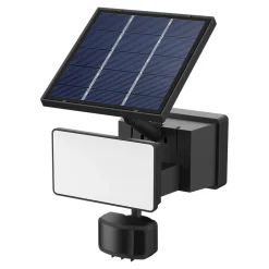 Applique solaire LED extérieur noire 7,2 W 1150 lm IP65 détecteur PIR, GoodHome Davern