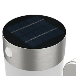 Applique solaire LED extérieure argenté 240 lm IP44 détecteur de mouvement, GoodHome Hollis