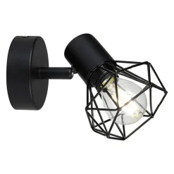 Applique spot orientable Diamont noir