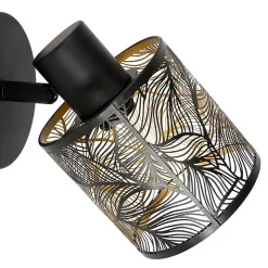 Applique spot orientable Calathéa noir