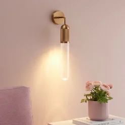 Applique tendance dorée éclairage simple - Hita