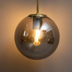 Applique vintage dorée verre fumé - Claudia