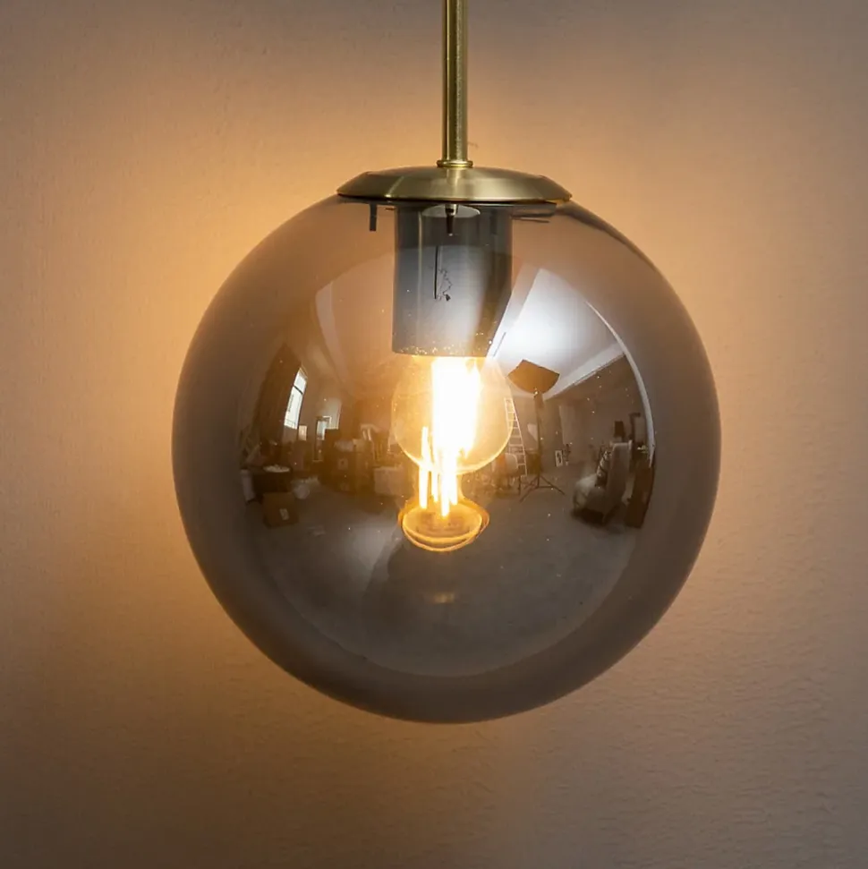 Applique vintage dorée verre fumé - Claudia