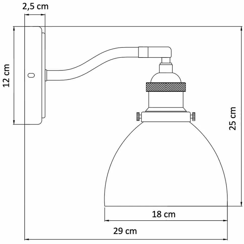 Applique vintage en verre et laiton - Flavia
