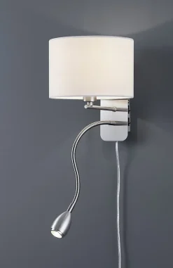 Applique 1xE14, max. 40W + LED 3,1W, 310lm, 3000K, IP20 - Trio - Hotel