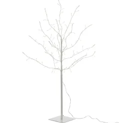 Arbre lumineux branche led blanc en métal 100 cm