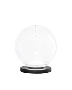 Ariel - Lampe de table transparente Fabas Luce - Lampe tactile LED dimmable 11W - Verre borosilicate transparent avec goutte