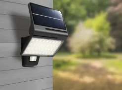 Arlux Lighting Applique Solaire KITE 5W 350lm Detecteur de Mouvement - Anthracite